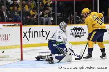 Demko makes 31 saves as Canucks beat skidding Predators 3-1 - Virden Empire Advance