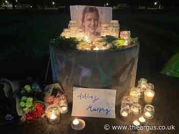 Crowds at The Level in Brighton pays tribute to Irish teacher Ashling Murphy