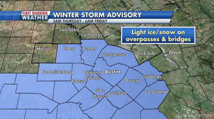 Winter Weather Advisory begins at 3 a.m. as winter storm approaches