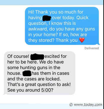 How to ask parents about guns in the house