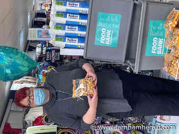 Shop links up with town's food bank - Farnham Herald