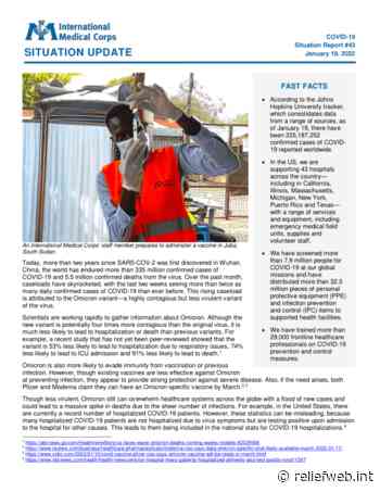 International Medical Corps COVID-19 Situation Report #43, January 19, 2022 - World - ReliefWeb