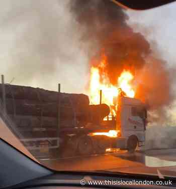 LIVE UPDATE: Traffic stopped on M25 due to lorry fire