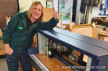 Dad-of-three transforms old piano into amazing homemade bar - St Helens Star