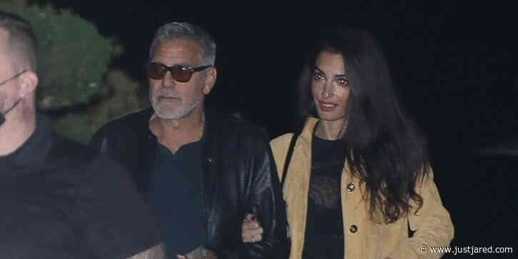 George & Amal Clooney Dine Out With Cindy Crawford & Rande Gerber in LA