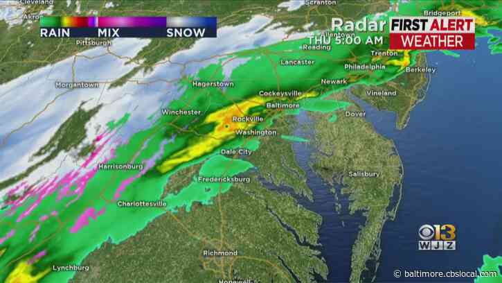Maryland Weather: Cold Rain Will Give Way To Snow