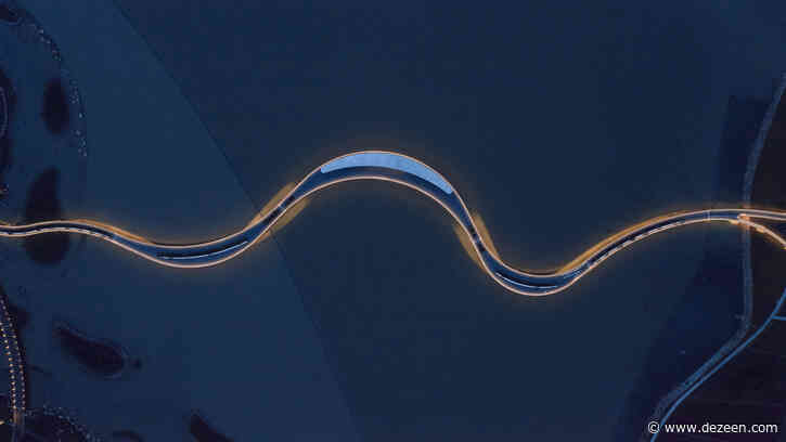 BAU designs winding bridge in China as a "hybrid" of landscape and infrastructure
