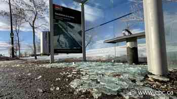 Bus shelter vandals strike during pandemic leaving 300 unrepaired in Calgary