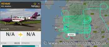 Plane spotted flying circuits over Lancashire - here's why