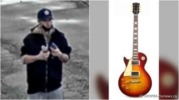 Man who allegedly stole $8,000 guitar by hiding it in his pants sought by police north of Toronto