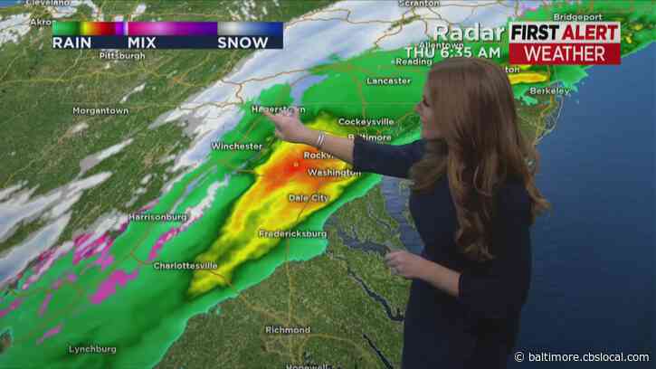 Maryland Weather: Snow Starting To Fall In Baltimore’s Suburbs