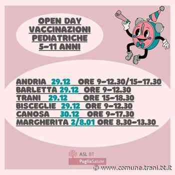 OPEN DAY PER VACCINAZIONI PEDIATRICHE - Città di Trani - Città di Trani