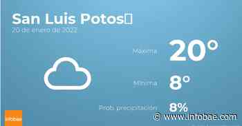 Previsión meteorológica: El tiempo mañana en San Luis Potosí, 20 de enero - infobae