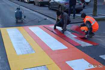 Vooruit en Groen vragen én krijgen regenboogzebrapad in Izegem - KW.be - KW.be