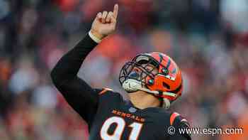 Bengals sack leader Hendrickson cleared to play