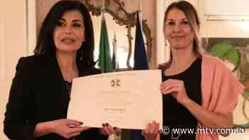 Bombardiere bestows Knight of Order of Star of Italy upon Beirut Marathon's president - MTV Lebanon