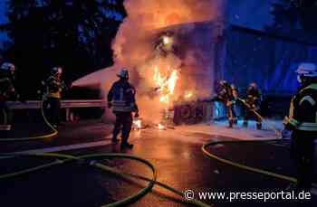 POL-PPTR: Brand eines Lkw auf der A1 bei Flußbach