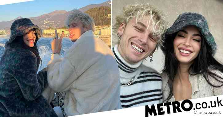 Megan Fox and Machine Gun Kelly look blissfully loved-up on holiday in Italy after engagement