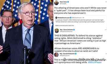 Mitch McConnell accused of racism by Dems