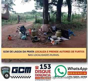 GCM de Lagoa da Prata localiza e prende autores de furtos nas localidades rurais - Iguatama Agora