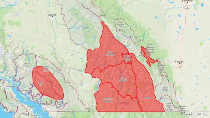 Avalanche danger warning issued for B.C. and Alberta backcountry users