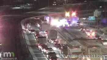 Crash involving two semi-trucks closes I-94 near Albertville