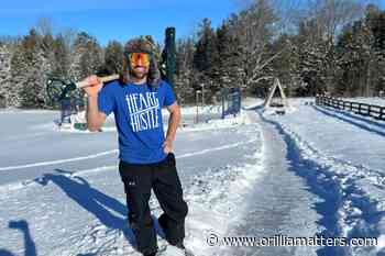 'Very Canadian': Local man builds 500-foot skating trail in backyard - OrilliaMatters