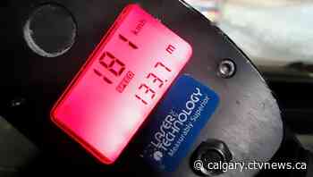 Calgary police catch driver going 181 km/h in an 80 km/h zone - CTV News Calgary