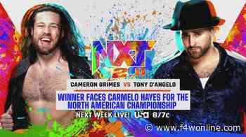 Five matches, musical performance set for next week's WWE NXT - Figure Four Online