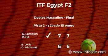 Lomakin y Ho ganan la final del torneo de El Cairo - infobae
