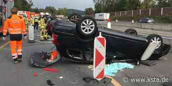 Lohmar: Auto überschlägt sich bei schwerem Unfall auf A 3 - Kölner Stadt-Anzeiger