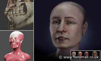 Scientists reconstruct the face of a female mummy who died in 7th century BC