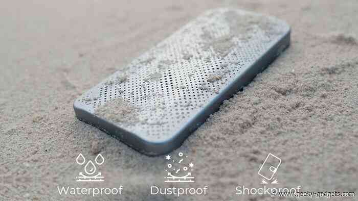 Compact waterproof speaker with true wireless stereo sound $69