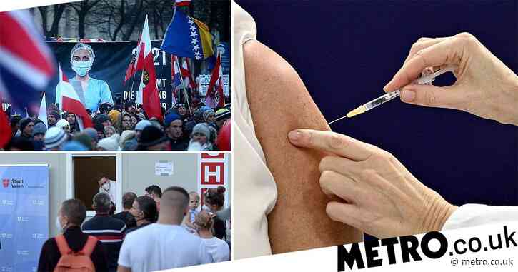 Austrian vaccine refusers to be fined up to £3,000 in Europe’s first jab mandate