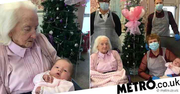 Great-great-grandma meets first girl born in her family for 75 years