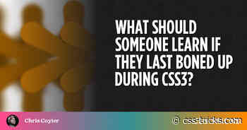 What should someone learn about CSS if they last boned up during CSS3?