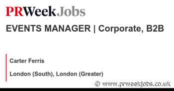 Carter Ferris: EVENTS MANAGER | Corporate, B2B