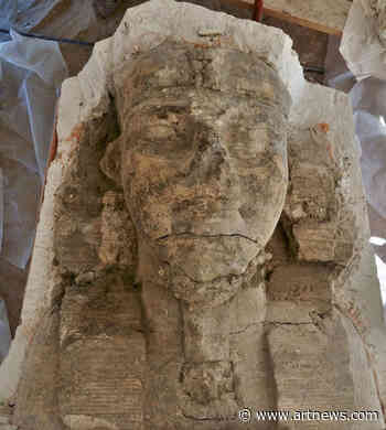 Large Limestone Sphinxes Unearthed In Luxor