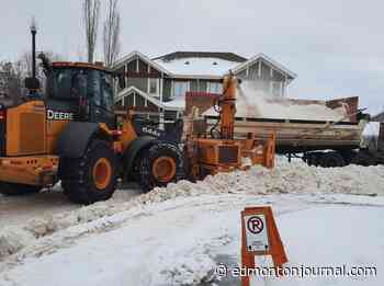 Windrow removal pilot begins as crews mop up leftover snow and ice