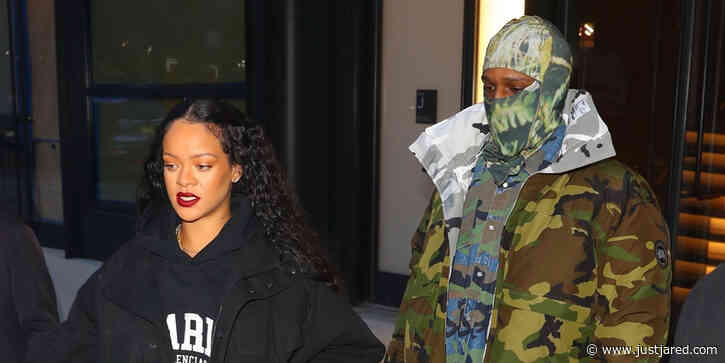Rihanna Stops By Roc-A-Fella Records With A$AP Rocky Before a Private Dinner Date