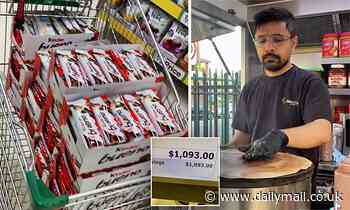 Shocking moment Woolworths shopper spends $1,093 on CHOCOLATE - but there's a simple reason why