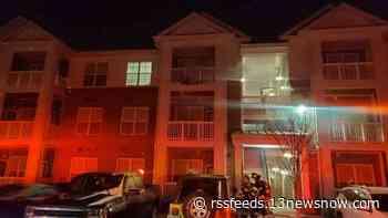 Firefighters respond to apartment fire on Gateway Drive in Suffolk