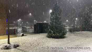Williamsburg sees first snow in Hampton Roads