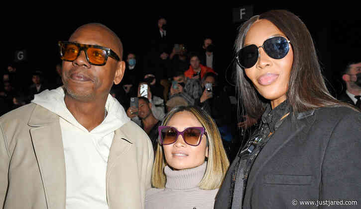 Naomi Campbell Mingles with Dave Chappelle at the Dior Homme Fashion Show in Paris