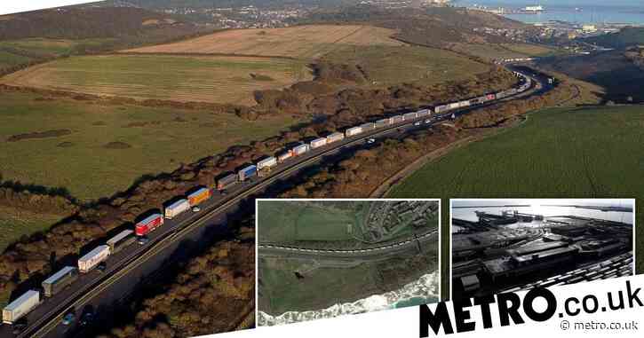 Huge 15km lorry queues at Dover blamed on Brexit