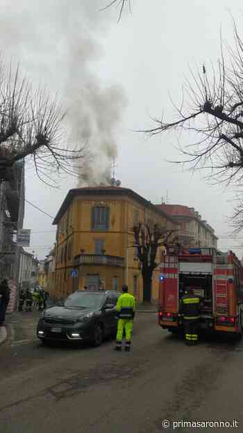 Incendio all'ex Casa del Popolo di Cislago - Prima Saronno