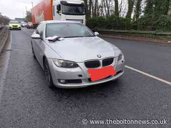 Uninsured BMW seized after breaking down on A666 in Bolton