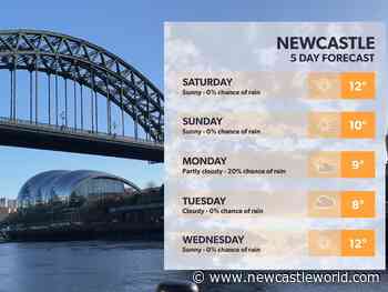 Here comes the sun! Your weekend weather forecast for Newcastle and the North East - NewcastleWorld