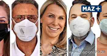 Menschen lächeln hinter Masken - in Neuruppin, Kyritz, Wittstock, Pritzwalk Wittenberge - Märkische Allgemeine Zeitung