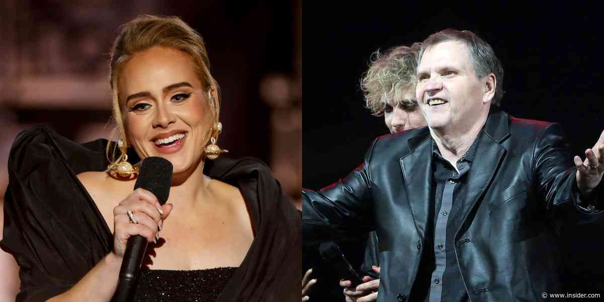 Meat Loaf sent Adele a message in 2012 after her vocal-cord injury - Insider